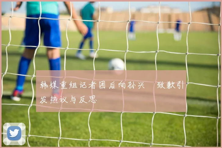 韩媒重组记者团后向孙兴慜致歉引发热议与反思